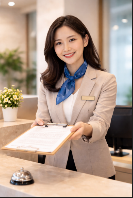 受付時のマナー講習